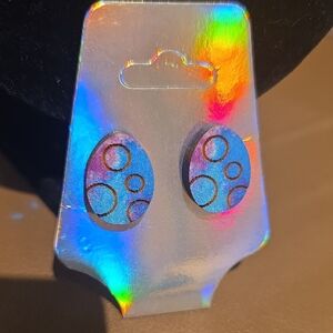 Source Unknown Blue Circle Pattern Phone Skins - Pair